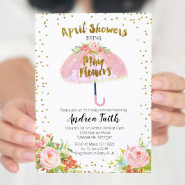 Invitación de Lluvia de Abril Trae Flores de Mayo