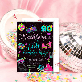 Invitación de los 90, de vuelta a los 90, cualquie