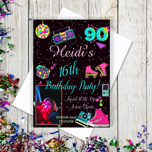 Invitación de los 90, foto de vuelta a los 90, (Subido por el creador)