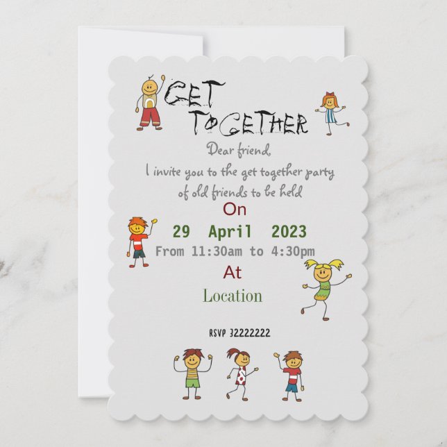 Invitación de los amigos (Anverso)