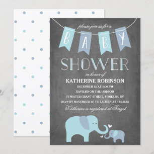 Invitación de los azules cielos el   Baby Shower