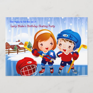 Invitación de los bebés del hockey sobre hielo