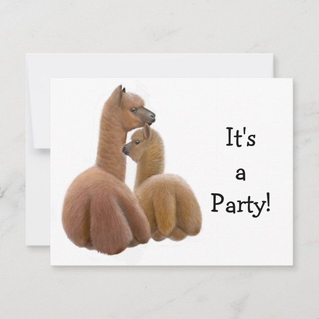 Invitación de los Buddies de la Alpaca (Anverso)