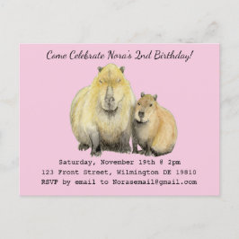 Invitación de los capibara