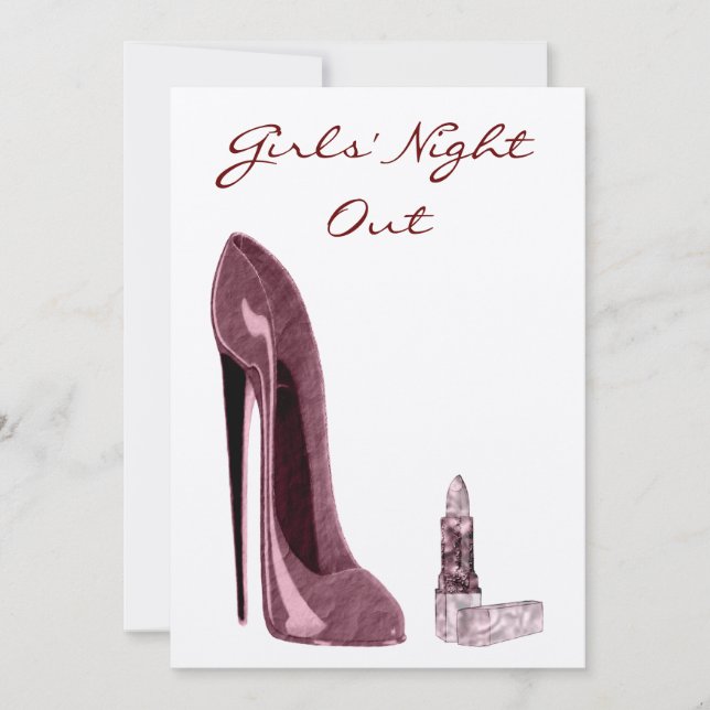 Invitación de los Chicas a salir de noche (Anverso)