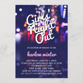 Invitación De los chicas de la noche fiesta de Bachelorette