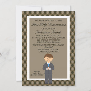 Invitación de los chicos de la primera comunión de