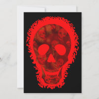 Invitación de los espectros de cráneo Big Skull