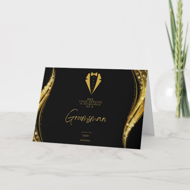 Invitación de los Groomsmen (Anverso)