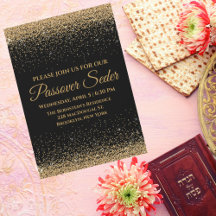 Invitación de los judíos de la Pascua Negra y Oro