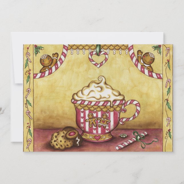 Invitación de los navidades al pan de jengibre (Anverso)