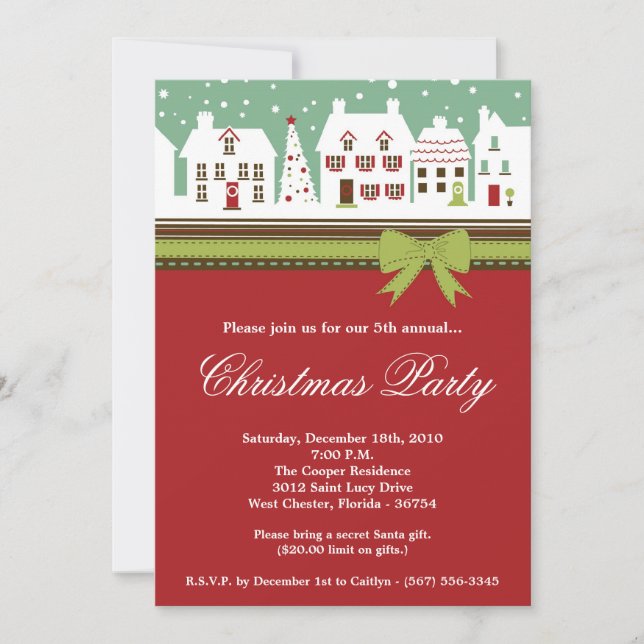 Invitación de los Navidades de la ciudad de los Na (Anverso)