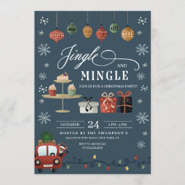 Invitación de los navidades Jingle y Mingle Party