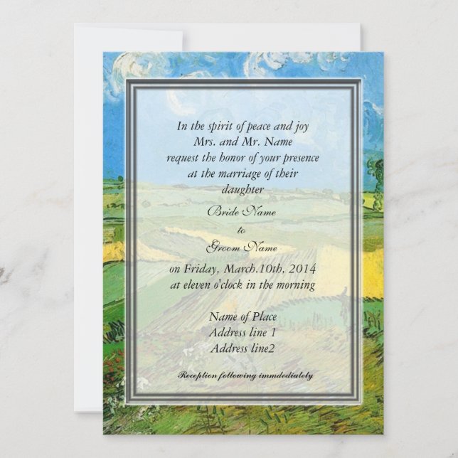 Invitación de los padres de la novia (Anverso)