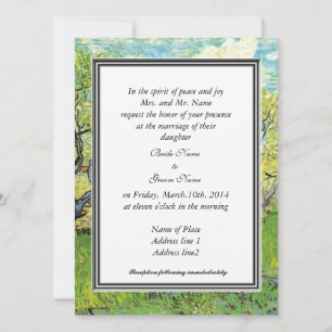 invitación de los padres de la novia, huerto de va