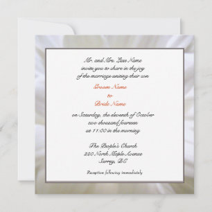 Invitación de los padres Groom, flor de margarita