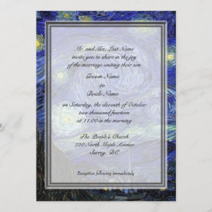Invitación de los padres Groom, Noche Starry