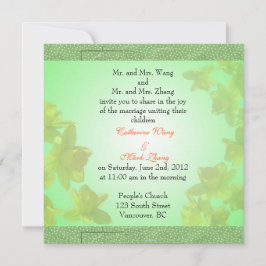 Invitación de los padres novios y novios, boda