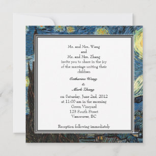 Invitación de los padres novios y novios, boda
