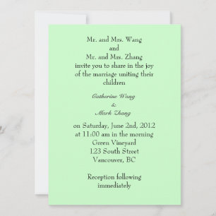 Invitación de los padres novios y novios, boda
