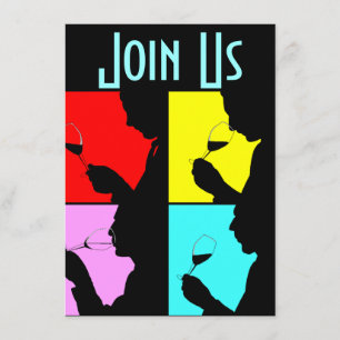 Invitación de los pasos de la silueta 4 de la