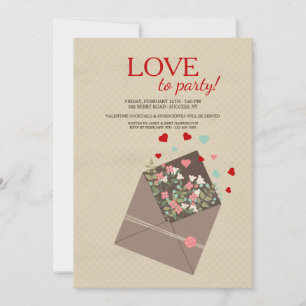 Invitación de los ramilletes de la tarjeta del día