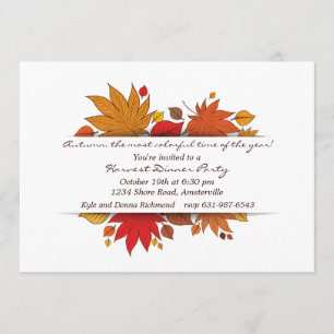 Invitación de los regalos del otoño
