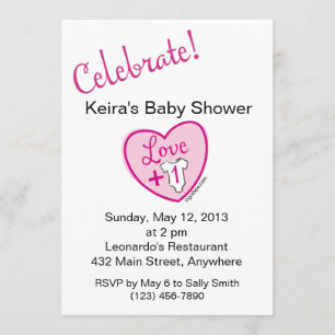 Invitación de Love Plus a Baby Shower