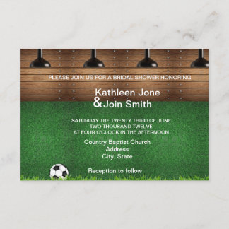 Invitación de Love Story RSVP del fútbol