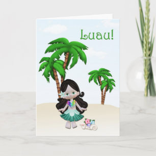 Invitación de Luau