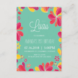 Invitación de Luau Hawaiano - Invitación Tropical 