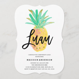 Invitación de Luau Party