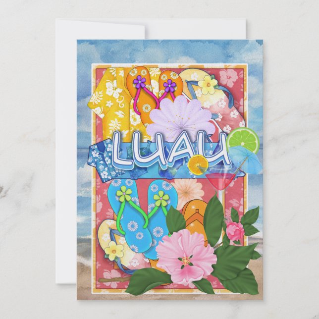 Invitación de Luau por SRF (Anverso)