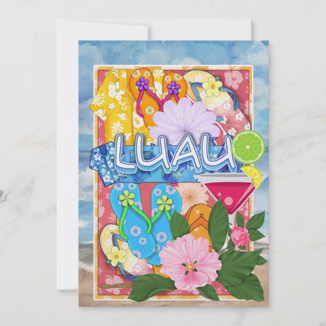 Invitación de Luau por SRF (Anverso)