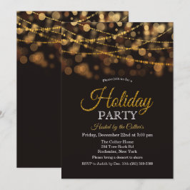 Invitación de Luces con Brillo para Fiesta de Vaca