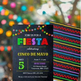Invitación de Luces de Fiesta Cinco De Mayo