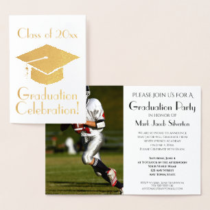 Invitación de lujo de la fiesta de graduación del