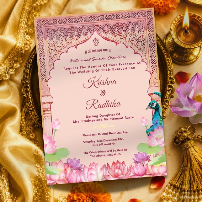 invitación de lujo étnica para boda india (Subido por el creador)