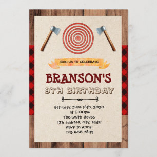 INVITACIÓN DE LUMBERJACK
