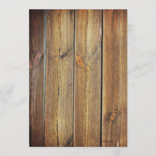 Invitación de madera en blanco
