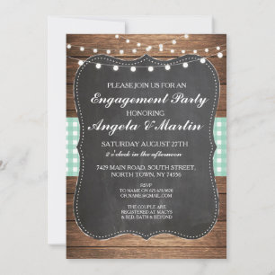 Invitación de madera para comprobación de la marca