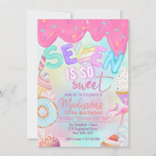 invitación de malvavisco siete es tan dulce
