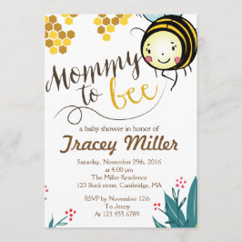 Invitación de mami a bebe Baby Shower