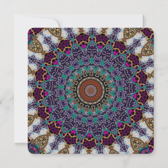 Invitación de Mandala Decorativa (Anverso)