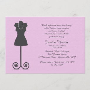 Invitación de Maniquí de Moda
