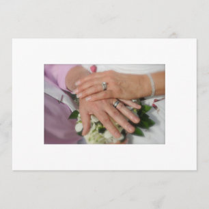INVITACIÓN DE MANOS/ANILLOS DE NEWLYWEDS