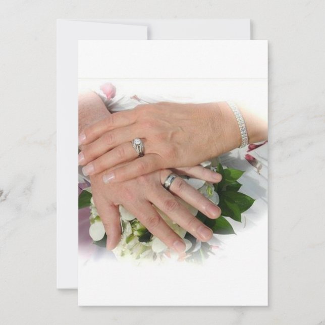 INVITACIÓN DE MANOS DE LA PAREJA BRIDAL (Anverso)