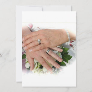 INVITACIÓN DE MANOS DE LA PAREJA BRIDAL