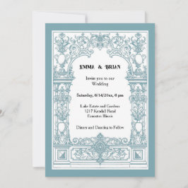 Invitación de marco antiguo