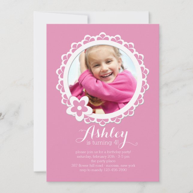 Invitación de marco de serpenteo (Anverso)